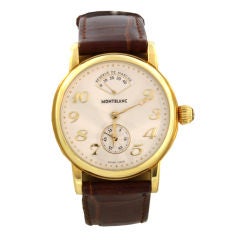 Used Montblanc Meisterstuck Power Reserve 35mm Gold Watch