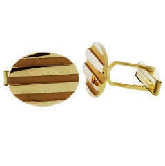 TIFFANY "Atlas" Gold Cufflinks