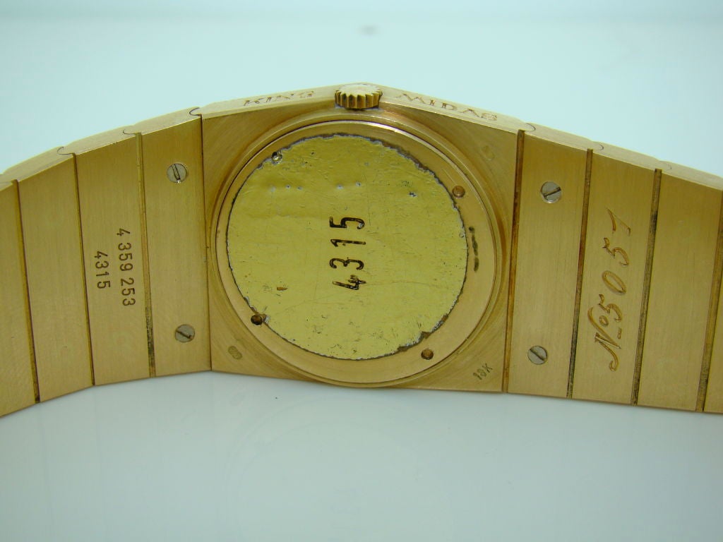 Women's 1970's 'King Midas' New Condition 18K Yellow Gold Rolex Cellini