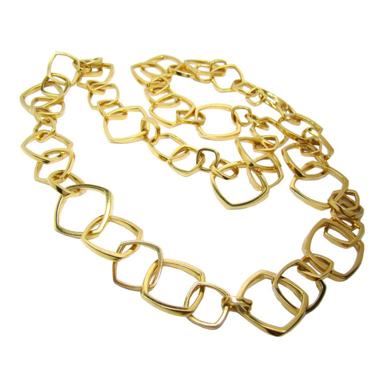 18 Karat Yellow Gold Necklace by Tiffany & Co. & Frank Gehry