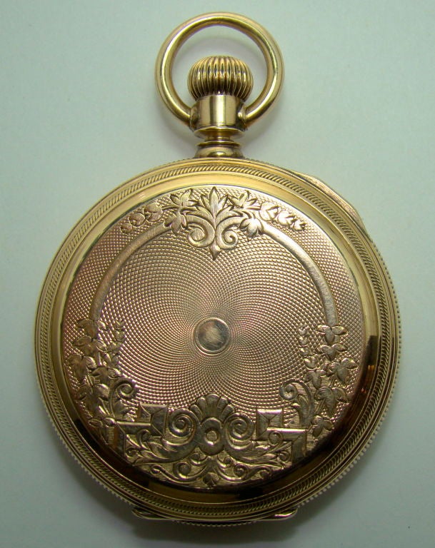 14K Yellow Gold American Waltham Pocket Watch (Hunter's case)