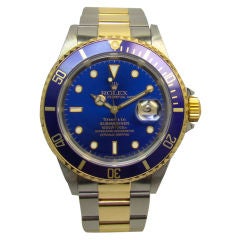 Tiffany & Co 18K Yellow Gold & Stainless Steel Rolex Submariner