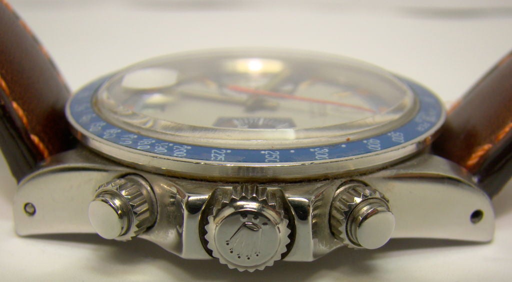 Blue Monte Carlo Tudor by Rolex - manual wind, stainless steel, ref # 7149/0, circa 1974<br />
<br />
Rare blue color and exotic blue bezel Monte Carlo, most are grey. 1970's retro. The Monte Carlo is a very desirable watch, particularly in this