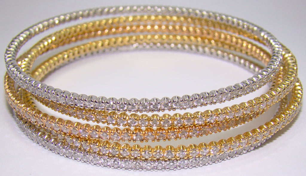 stackable diamond bracelets