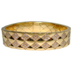 Chanel 18 Karat Yellow Gold & Diamond Bracelet
