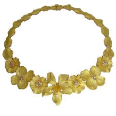 Tiffany & Co. 18K Yellow Gold & Diamond Necklace