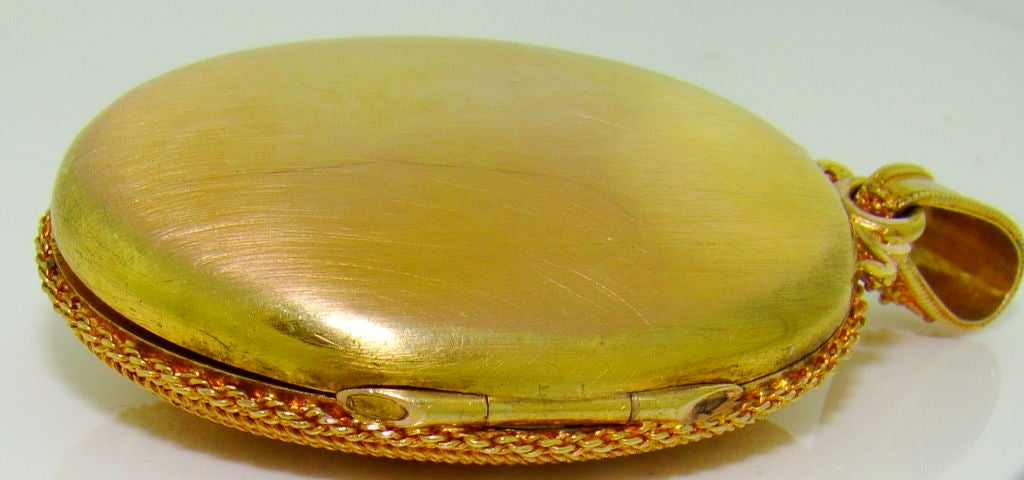Etruscan Filigree Yellow Gold Locket 2