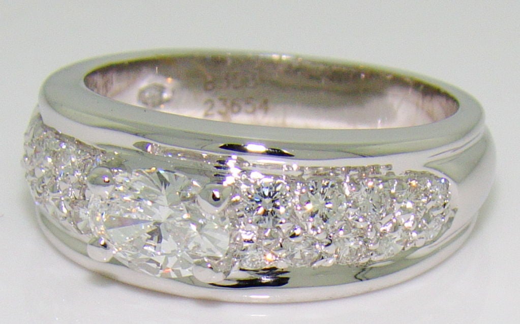18K White Gold & Diamond Ring by Boucheron - 0.56 carat center Diamond