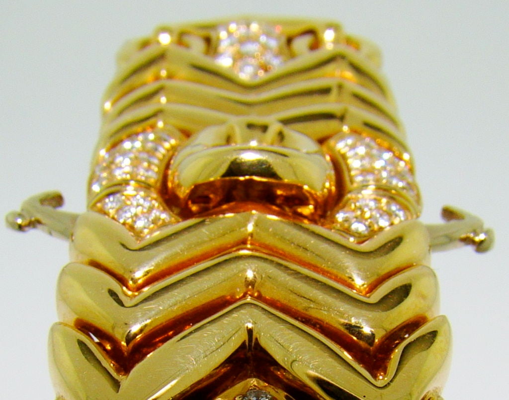 Women's Bvlgari 18K Yellow Gold & Diamond Bracelet