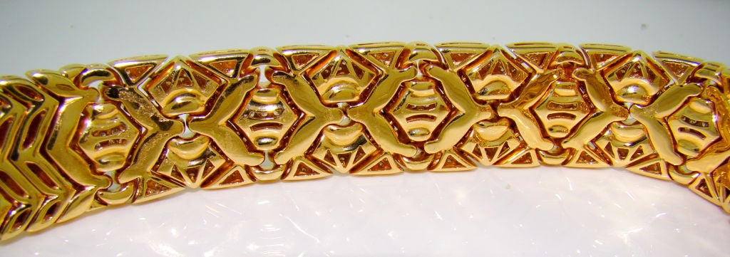Bvlgari 18K Yellow Gold & Diamond Bracelet 2