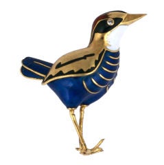 French wren brooch