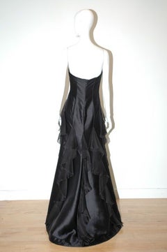 Valentino Silk Ruffle Gown