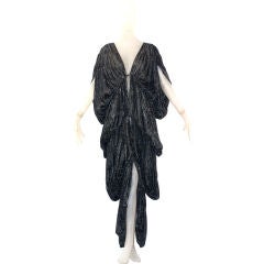 1977 Norma Kamali Draped Gown