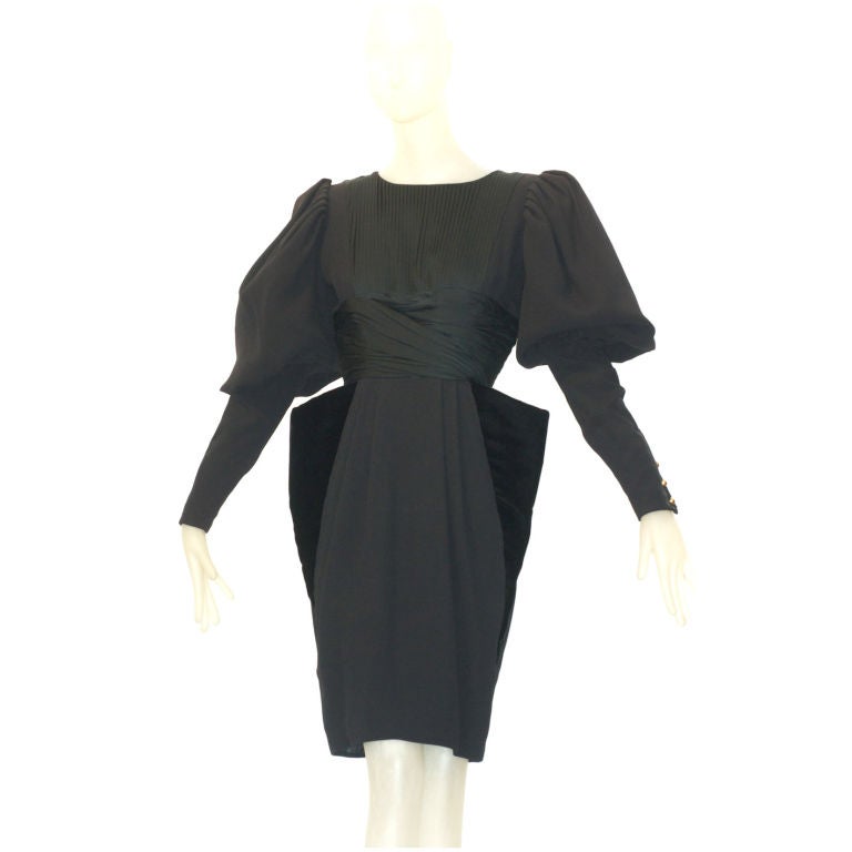 1980s Givechy Haute Couture Cocktail Dress at 1stdibs