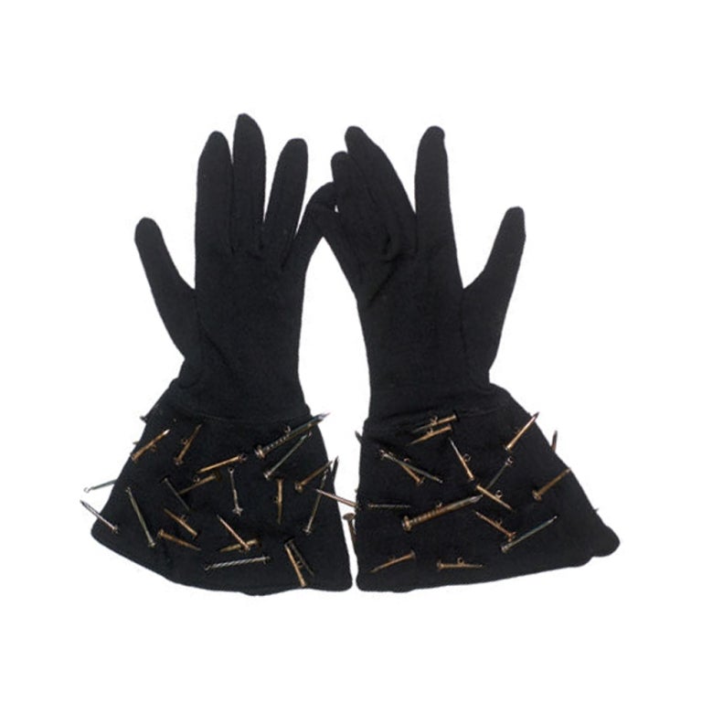 1980s Patrick Kelly 'Nail' Gloves For Sale