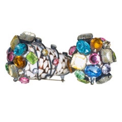 Kenneth Jay Lane Jeweled Shell Brooches