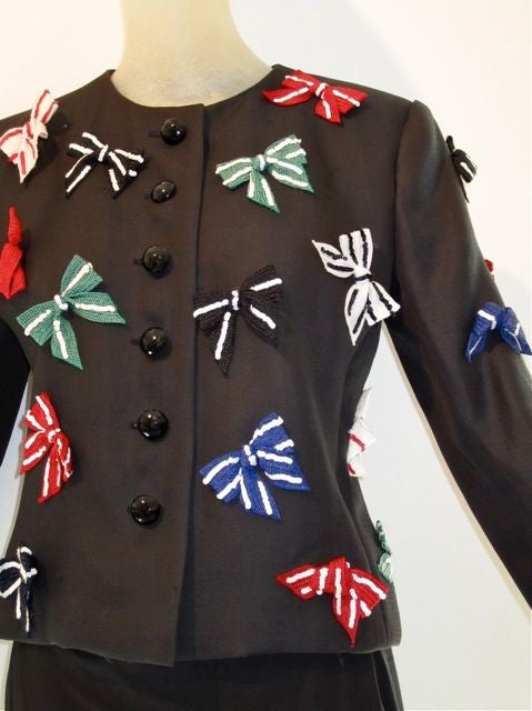1980s Yves Saint Laurent 'Bow' Jacket