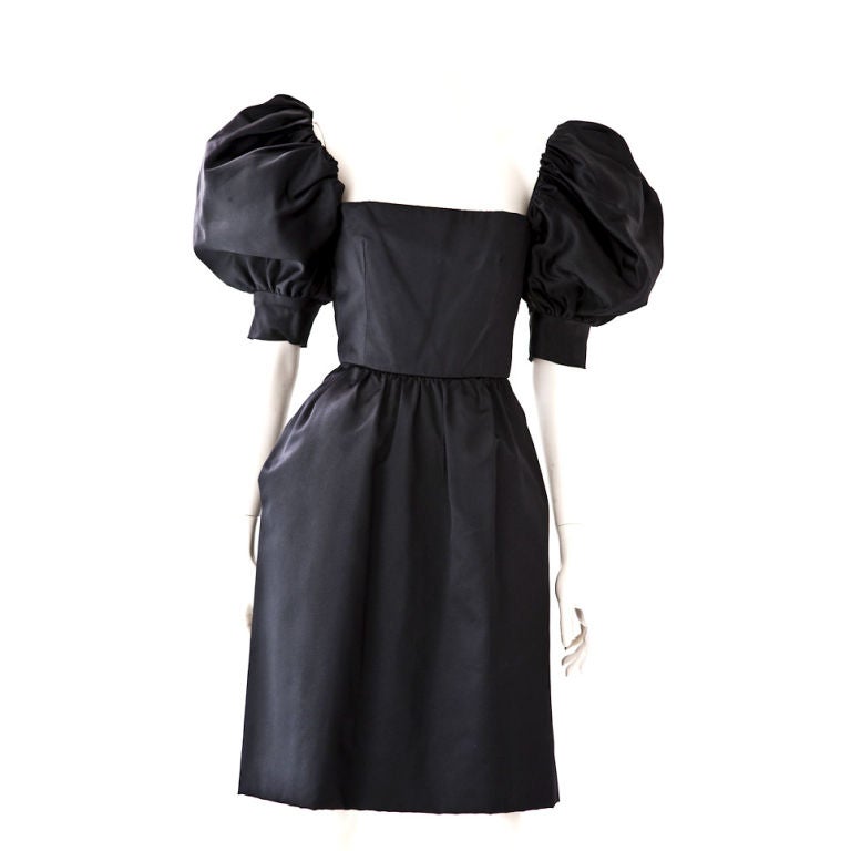 Puff Sleeve Cocktail Dress at 1stDibs puff sleeve party dress