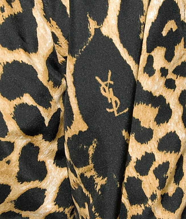 Yves St. Laurent leopard print trench 1