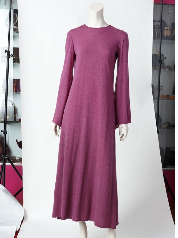 Sant'Angelo purple heather wool jersey  sweater dress