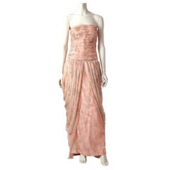 Vintage Murray Arbeid silk chiffon evening gown