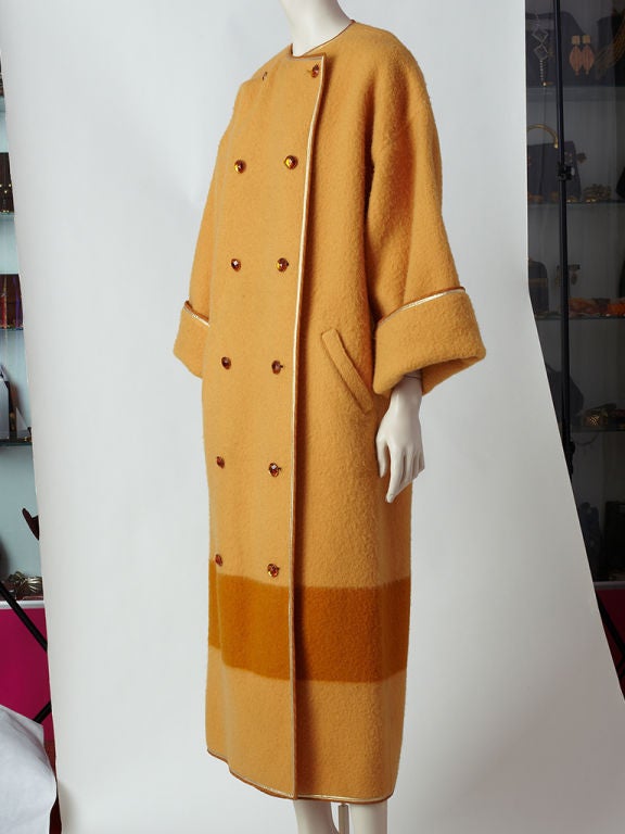 Geoffrey Beene blanket coat