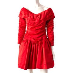 Scassi Red Satin Cocktail dress