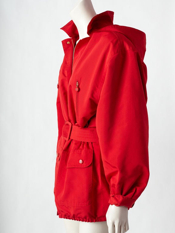Chanel Taffeta Faille Anorak with Hood