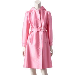Retro Courreges Trench with Hood