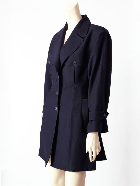 Lanvin Navy Blue fitted 