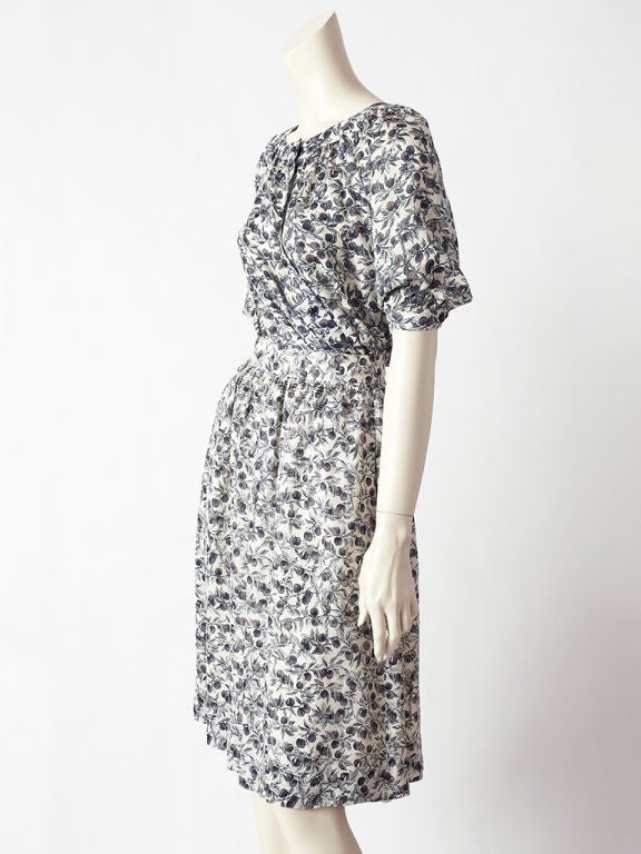 Chanel 70's Floral Day Ensemble at 1stdibs