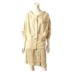 Issey Miyake Textured Silk Ensemble