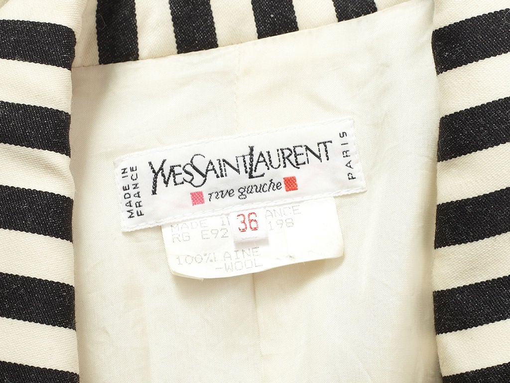 YSL Stripe Blazer at 1stdibs