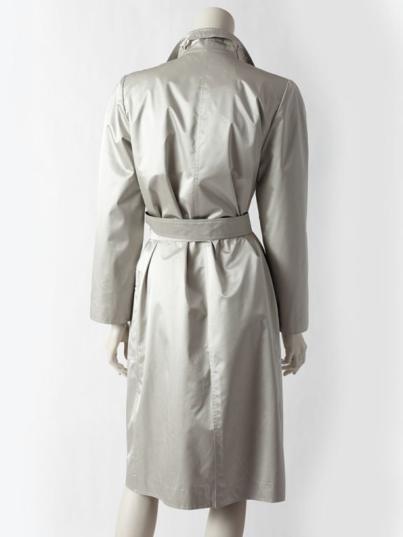 Gray Chloe  Double Breasted Trench