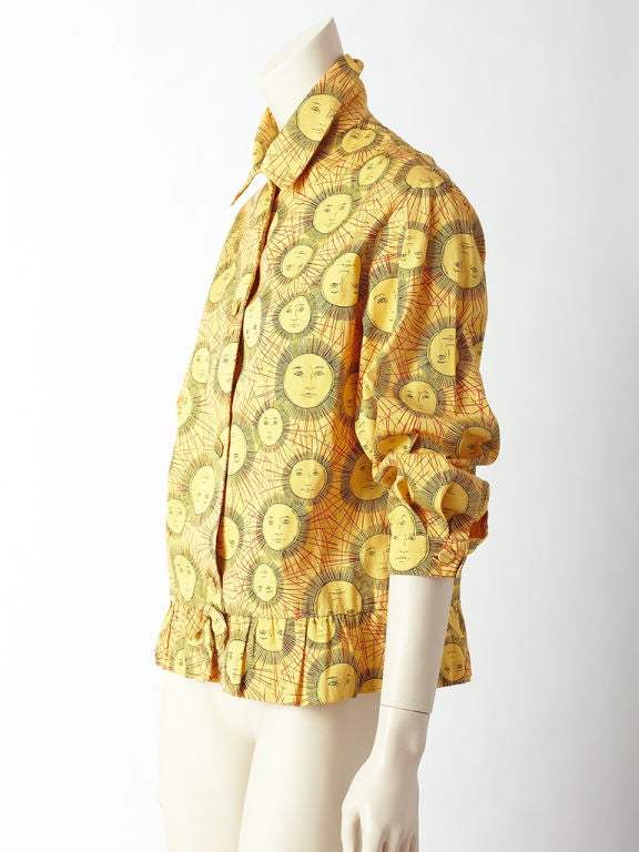 Simonetta Sun Print Blouse
