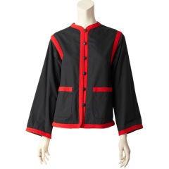 YSL Jacket With Red Braid
