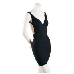 Herve Leger Black Bandage Dress