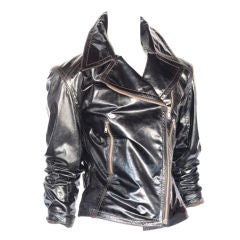 Alaia patent leather jacket