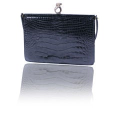 Used Alligator Envelope Clutch