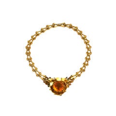 Mazer Retro Topaz Necklace 8