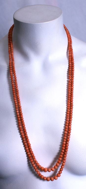 Victorian Antique Coral Beads