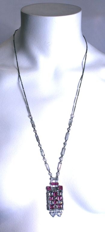 Women's Stunning Art Deco Articulated Pendant For Sale