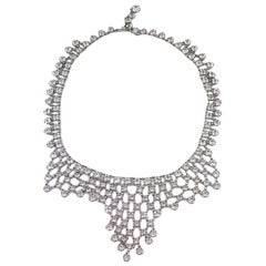 Art Deco Crystal Mesh Bib