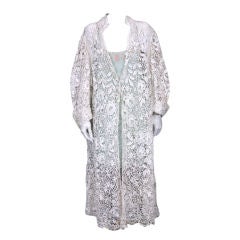 Ewardian Floral  Embroidered Lace Coat