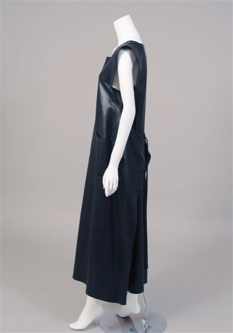Supple Black Leather Dress