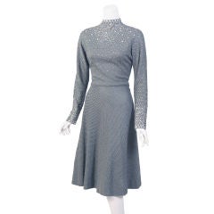 Trigere Diamante Embellished Dress