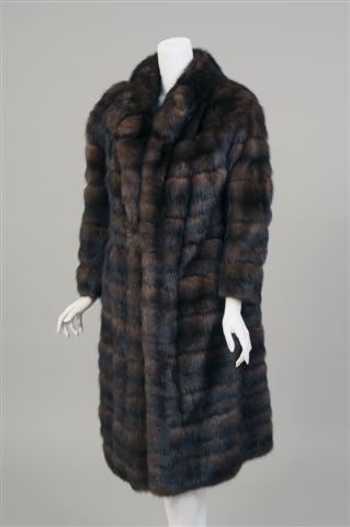 The best of the best, Russian sable is prized for its lustrous beauty and light weight.  Nothing is more glamourous than a Russian sable coat.<br />
This coat is from Alixandre, a top New York City furrier, and it has pelts worked in a horizontal