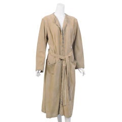 Vintage Givenchy Haute Couture Suede Coat