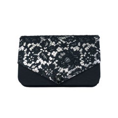 French Lace over Leather Clutch, Cerny Paris 7