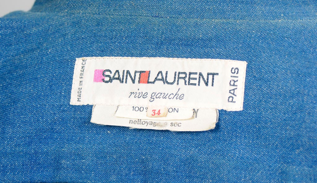 Yves St  Laurent Denim Jacket 1